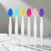 Escova de Cabeça Dupla para Lavagem Nasal Silicone Limpeza do Nariz Externa Limpeza de Poros Grandes Bastão Lavagem Facial Massagem Limpeza da Pele Pincel de Maquiagem