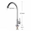 Grifo único de aleación transfronterizo para agua fría, grifo de cocina universal giratorio de un solo agua para fregadero de cocina, grifo único de agua fría