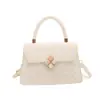 Bolso Casual de Moda de Nicho 2026 con Diseño Cuadrado Pequeño Texturizado, Bolso de Hombro Vintage, Bolso de Mano para Mujer de Exportación