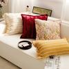 Simples Almofada Francesa de Alta Qualidade Creme Vermelho e Amarelo Almofada Medieval Capa de Almofada de Sofá Almofada de Cama para Janela de Sacada com Enchimento