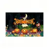 Tela de Fondo para Decoración de Halloween Bandera de Jardín Pancarta Pareados Día de Muertos Suministros para Fiesta en Bar Personalización de Banderas