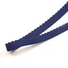 1,2cm Colorido Formato de Meia-Lua Veludo Dupla Face Borda Elástico Antiderrapante Tecido Escovado Alça de Sutiã Cordão Elástico