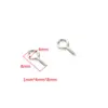 Al por mayor En stock Alfileres de Ojo de Oveja, Clavos de Ojo de Oveja de Acero Inoxidable, Tornillos en Forma de 9, Accesorios para Joyería DIY, Clavos de Cuerno de Oveja, Pines para Joyería