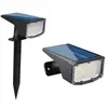 Luces solares de suelo transfronterizas, luces para césped de exterior, luces para paisajismo de jardín, luces para iluminación de árboles, luces solares para iluminación de árboles de jardín