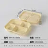 Caixas de Almoço de Três, Quatro e Cinco Compartimentos Feitas de Amido de Milho, Biodegradáveis, Ecológicas, Caixas de Almoço Descartáveis