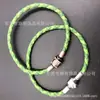 Pulsera de cuerda de cuero de acero inoxidable pulsera de cuerda roja moda moderna cinturón de cuerda para la mano nuevo más vendido joyería DIY ventas directas de fábrica