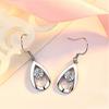 Aretes Colgantes Chapados en Plata Largos Temperamento Simples Japoneses y Coreanos Accesorios Distintivos para las Orejas