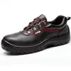 Zapatos de Trabajo Shengdun de Caña Baja para Hombre, Piel de Vaca, Antimpacto, Resistentes al Desgaste, Puntera de Acero, Protección de Seguridad, Zapatos de Protección Laboral para Fábrica, Electricista