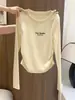 Camiseta de algodón puro de cuello redondo y manga larga para mujer, corte ajustado, elegante, inspirada en Instagram, adelgazante, top de capa interior, nueva colección de otoño