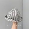 Sombrero de Pescador Rayado para Niños Primavera y Otoño Niños y Niñas Sombrero de Sol para Bebé Sombrero de Sol para Viajes de Verano Sombrero de Sol Estilo Occidental
