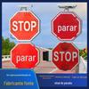 Vendas diretas da fábrica Placa de parada octogonal Placa de trânsito rodoviário Placa refletiva de parada de trânsito vermelha