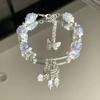 Nueva Pulsera de Estilo Chino Verano Vidrio Dopamina Blanco Fresco Elegante Pulsera de Estudiante Novia Color Regalo