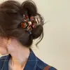 Presilha de Cabelo com Toque de Luxo, Presilha Grande de Tubarão para a Parte de Trás da Cabeça, Grampo de Cabelo com Laço para Penteados Presos, Adequado para Cabelos Grossos