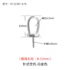 Accesorios Hechos a Mano para Broche de Chupete de Perlas DIY, Broche de Collar Colgante Simple de Plata Pura Estilo Japonés y Coreano Incrustado con Diamantes
