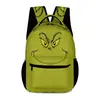 Nova mochila escolar de Halloween estampada transfronteiriça com design de estampa total, mochila para estudantes