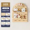 Tablero Perforado de Madera Maciza para Montar en la Pared, Estante de Almacenamiento para Entrada, Pared de Fondo, Tablero para Colgar, Estante de Exhibición