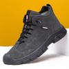 Nuevos Zapatos de Algodón para Hombre 2025 con Forro de Felpa, Engrosados y Cálidos, Botines Casuales para Hombre, Botas Martin de Suela Gruesa para Hombre
