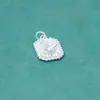 Novo Pingente Quadrado Borboleta Estéreo Estilo Chinês Prata de Lei S925 Material para Corrente de Clavícula Pulseira Acessórios de Prata DIY