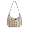 Bolsa de Ombro Ajustável Modelo Novo Transfronteiriça Venda Quente de Inverno Bolsa Nuvem Plissada Bolsa de Ombro Único Algodão Fofo Acolchoado Bolsa Feminina