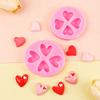 Nuevo molde para llavero con espejo epoxi mate de amor, decoración de pasteles de fondant, accesorios de decoración de carcasa de teléfono móvil en stock