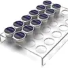 Expositor de cápsulas de café de caja acrílica personalizado, soporte desmontable para cremero de café instantáneo, estante de almacenamiento de cápsulas de café