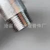 Tubería de acero al carbono con rosca exterior, tubería galvanizada con rosca exterior, tubería de suministro de agua, tubería de calefacción con rosca exterior, conexión directa DN15-100, extremos de doble rosca
