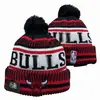 Chapéus de Tricô para Time de Basquete Mais Vendidos no Atacado, Chapéus de Tricô Unisex para Casal Raptors Bulls, Disponíveis para Dropshipping em Conjuntos de Dez, Versátil