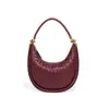 Nueva Moda Transfronteriza Bolso de Media Luna Tejido Hecho a Mano Puro Bolso de Mano Casual para Mujer Bolso de Hombro/Axila de Nicho Tipo Dumpling