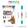 Bolígrafo de Pintura de Doble Punta de Venta Caliente Transfronteriza en Amazon, Bolígrafo para Retoques de Coche, Bolígrafo para Colorear Modelos, Marcador Oleoso de Larga Duración