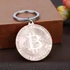 Chaveiro de Metal com Formato de Bitcoin Bit Moeda Virtual de Origem Transfronteiriça Pingente de Chave Moeda Comemorativa de Ouro