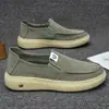 Zapatos de Tela para Hombre 2026 Nuevos de Verano Slip-On Zapatos Perezosos Simples Ligeros Casuales Suela Suave Zapatos de Tela de Seda de Hielo para Hombre
