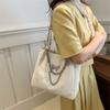 Bolsa de transporte de grande capacidade feminina 2024 Nova bolsa de corrente feminina de verão Bolsa de ombro de classe para estudantes universitários