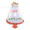 Venta al por mayor hermosa decoración de fiesta de cadena inglesa de tres capas de 18 pulgadas vela de los deseos película de aluminio pastel de cumpleaños caja de regalo globo