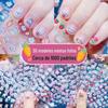 Desenhos animados unha coelho bonito glitter unhas decalques Crianças bebê brinquedo adesivos impermeáveis crianças princesa adesivos
