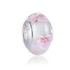 Cuentas de Cristal Rosa Flor de Cerezo para Pulsera DIY Cuentas Sueltas Separadas por Cuentas Estilo Japonés Corazón de Niña Abalorios para Colgante Regalo de Cumpleaños