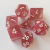 Conjunto de 7 Peças de Dados Poliédricos Camuflados Cor de Cebola para Comércio Exterior, Fornecimento Aliexpress, Jogo de Mesa Trpg, Dados Dungeons and Dragons