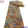 Bordados com miçangas em tubo da indústria pesada, miçangas coloridas, acessórios de renda em rede, vestido de noite, vestido de noiva, tecido de renda para vestido