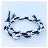 Pulseira para meninas de temperamento coreano joia simples K400 casual japonesa duas cores trançada à mão moderna