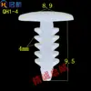3-12 Furos Carro Formato de Árvore Plástico Rebite Fixador Clipe Espigado Cola Prego Empurrar Prego Redondo Nylon Natal Rebite Fivela