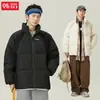 Chaqueta de Algodón Gruesa y Cálida Personalizada/A Medida con Diseño de Retazos y Cuello Alto para Hombre, Estilo Invierno con Mangas Raglán