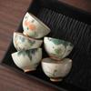 Taza de té Lotus Ge kiln pintada a mano juego de té kung fu taza de té de cerámica para el hogar esmalte abierto Copa Maestra Caja de Regalo Venta al por mayor