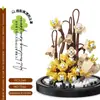 Compatible con Cubierta Antipolvo para Bloques de Construcción Lego, Macetas, Flores de Hibisco, Juguetes de Ensamblaje para Niños, Venta al por Mayor Transfronteriza para el Día de San Valentín