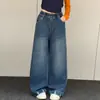 Jeans para Niñas 2026 Otoño Nuevo Estilo Pantalones Rectos Holgados para Niños Mayores, Elegantes Pantalones de Pierna Ancha para Niñas
