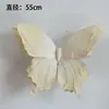 Decoración de Mariposa Estéreo 3D Flores de Papel Hechas a Mano Accesorios de Boda Decoración de Escena de Boda Arreglo para Fotografía de Ventana de Flores