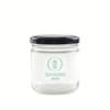 Botella redonda de vidrio blanco alto de 8 oz para pepinillos, botella para salsa de chile, botella de boca ancha para salsas, botella de vidrio de grado alimenticio resistente a altas temperaturas