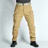 Pantalones Softshell Impermeables para Hombre para Exteriores Otoño e Invierno Pantalones Térmicos Largos Casuales de Carga Pantalones de Senderismo Gruesos de Forro Polar