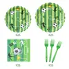 Amazon Nuevo Copa Mundial de Fútbol Balón de Fútbol Decoración de Cumpleaños Platos de Papel Vasos de Papel Mantel Decoración de Fiesta