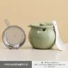 Recipiente popular para banha com tampa, resistente ao calor, para uso doméstico, pote de armazenamento de grande capacidade para óleo de cozinha, de qualidade alimentar