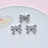 Acessórios de desenho com borboleta e coração cravejados de diamantes galvanizados, capa de celular, acessório de cabelo, decoração de sapato, materiais artesanais DIY