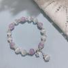 Pulsera de Ópalo Mariposa Fresca Pulsera Elegante de Lujo Ligero Verano Versátil Pulsera de Diseño Suave y Elegante para Mujer